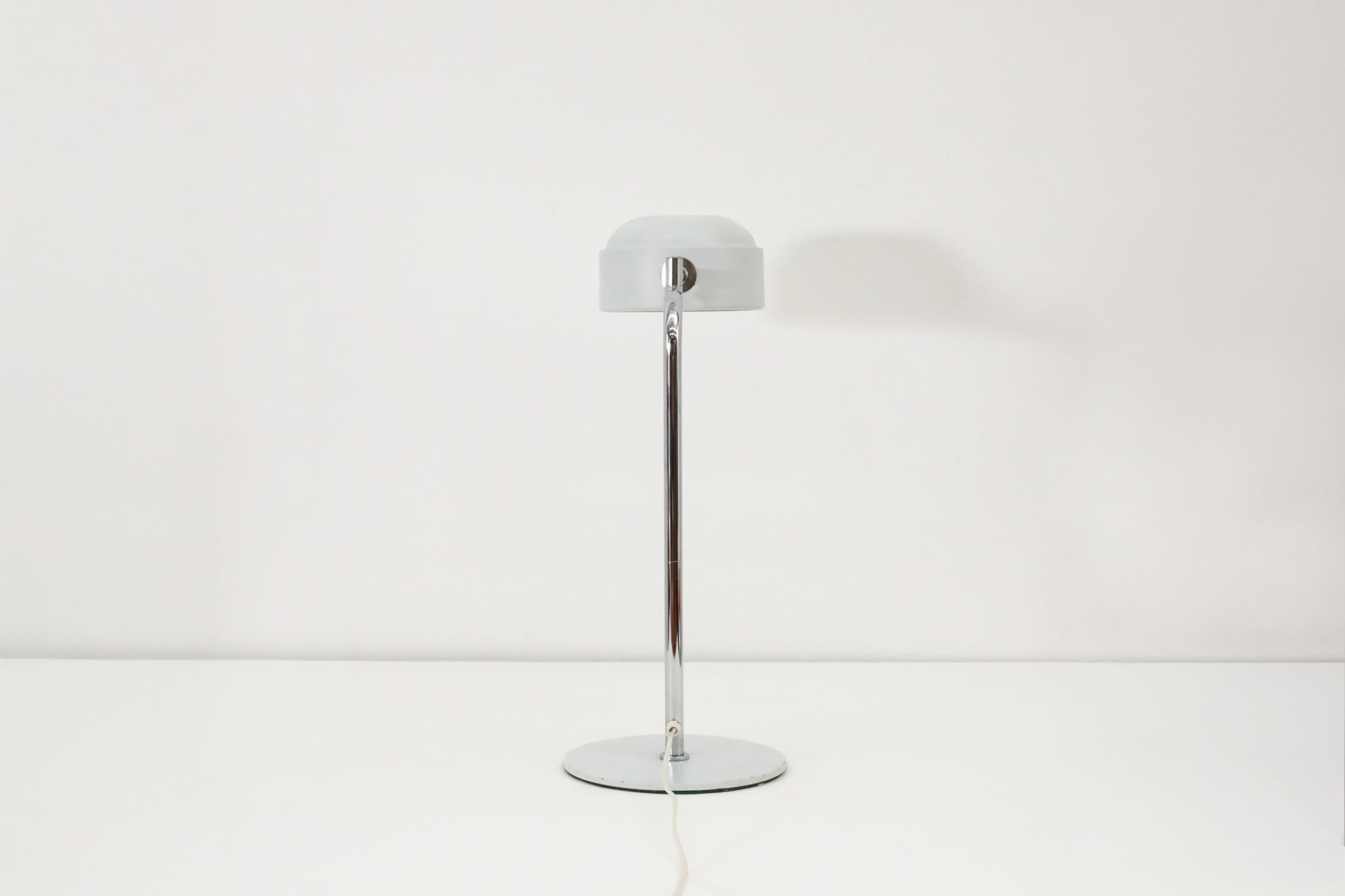 Mid-20th Century Falkenbergs Belysning Articulating Table Lamps with Chrome Stem For Sale