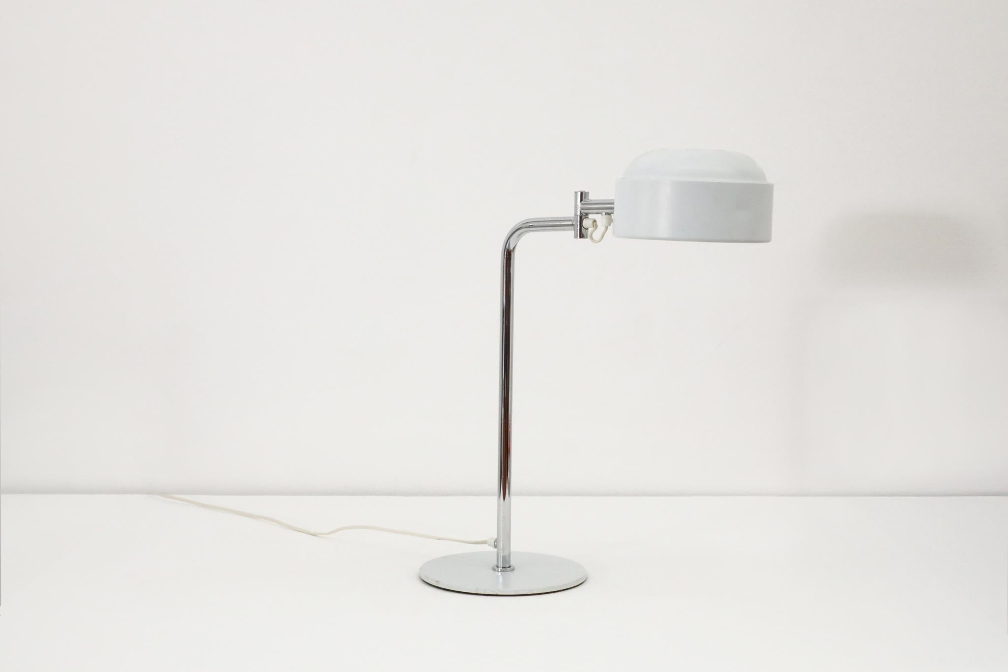 Metal Falkenbergs Belysning Articulating Table Lamps with Chrome Stem For Sale