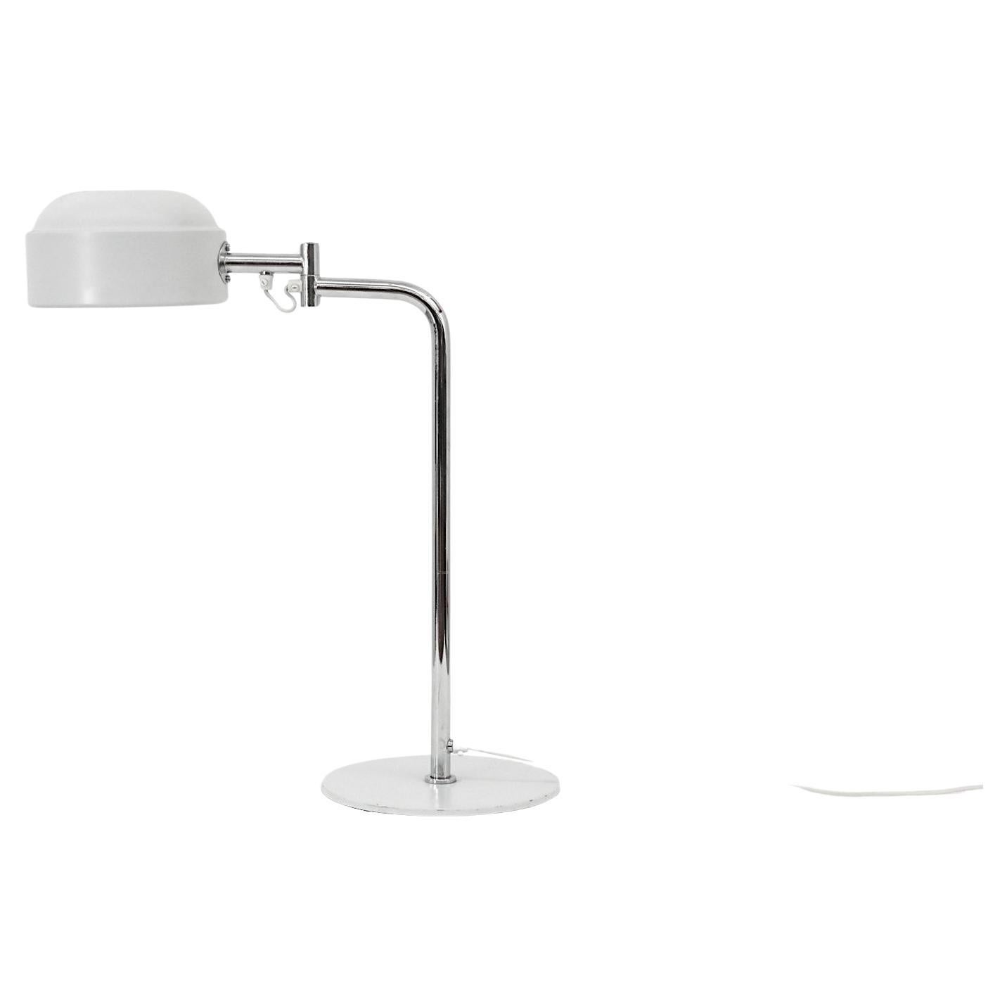 Falkenbergs Belysning Articulating Table Lamps with Chrome Stem For Sale