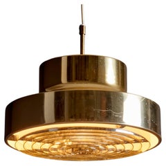 Vintage Falkenbergs Belysning Brass Pendant Lamp, Sweden - 1960s