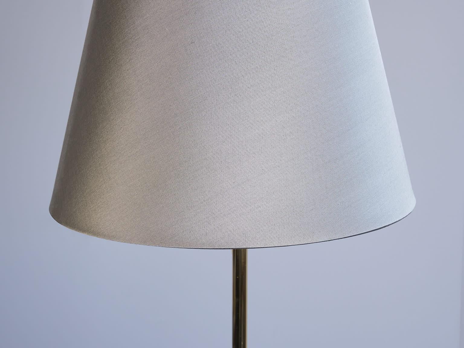 Falkenbergs Belysning Floor Lamp in Glass and Brass, Sweden, 1960s For Sale 2
