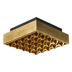 Falkenbergs Belysning, Flush Mount, Brass, Metal, Sweden, 1960s