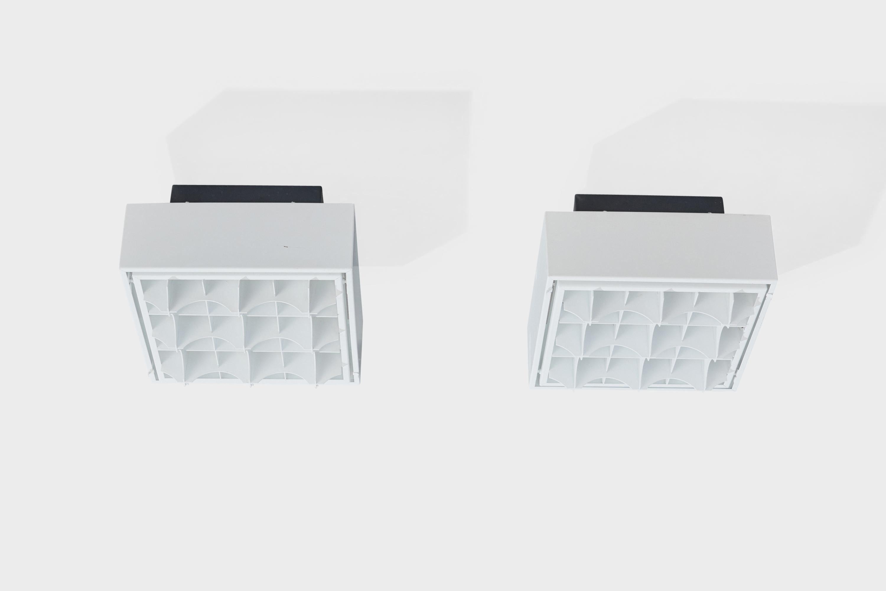 Mid-Century Modern Falkenbergs Belysning, affleurantes, métal, Suède, 1970 en vente