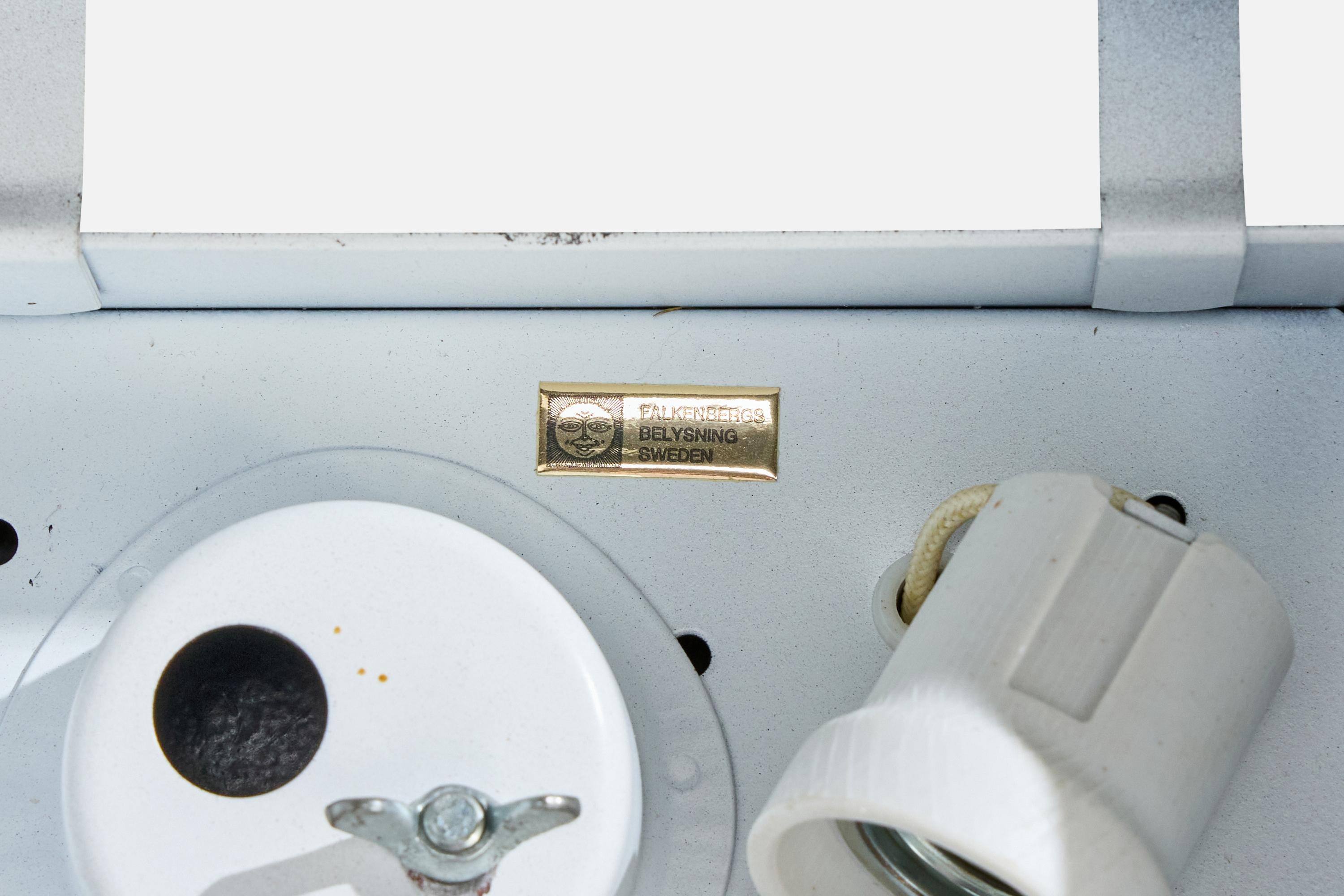 Falkenbergs Belysning, affleurantes, métal, Suède, 1970 en vente 2