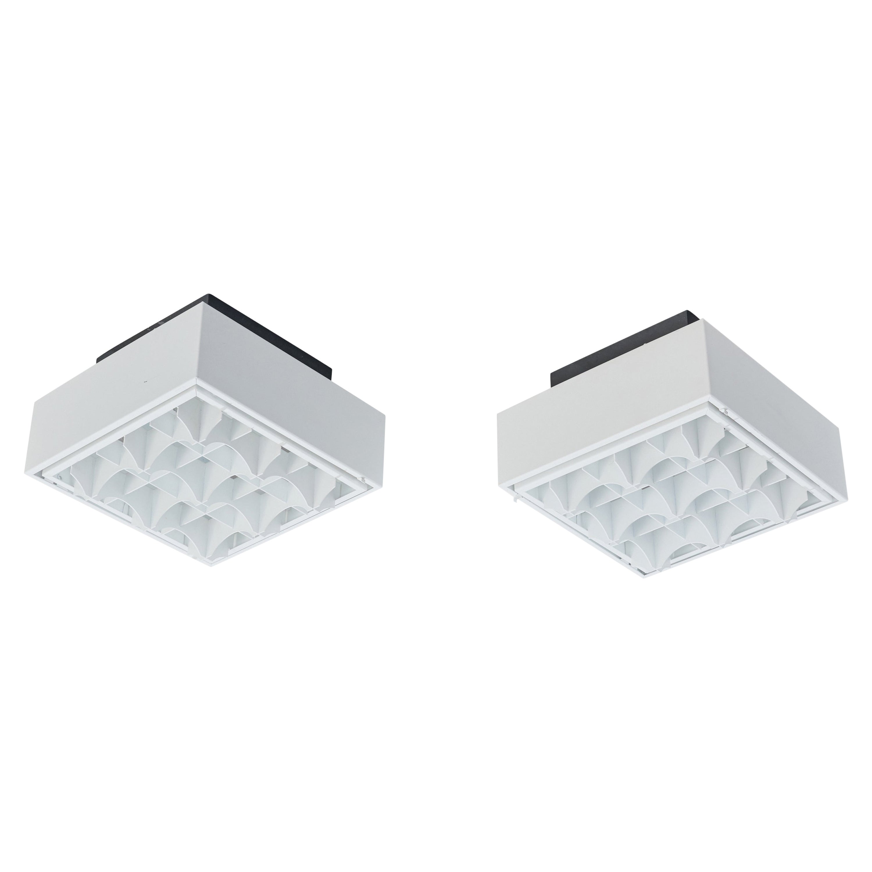 Falkenbergs Belysning, Flush Mounts, Metal, Sweden, 1970s