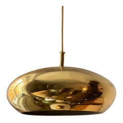Falkenbergs Belysning, Pendant Lamp, Polished Brass, Sweden, 1960s