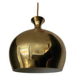 Falkenbergs Belysning, Pendant Lamp, Polished Perforated Brass, Sweden, 1960s