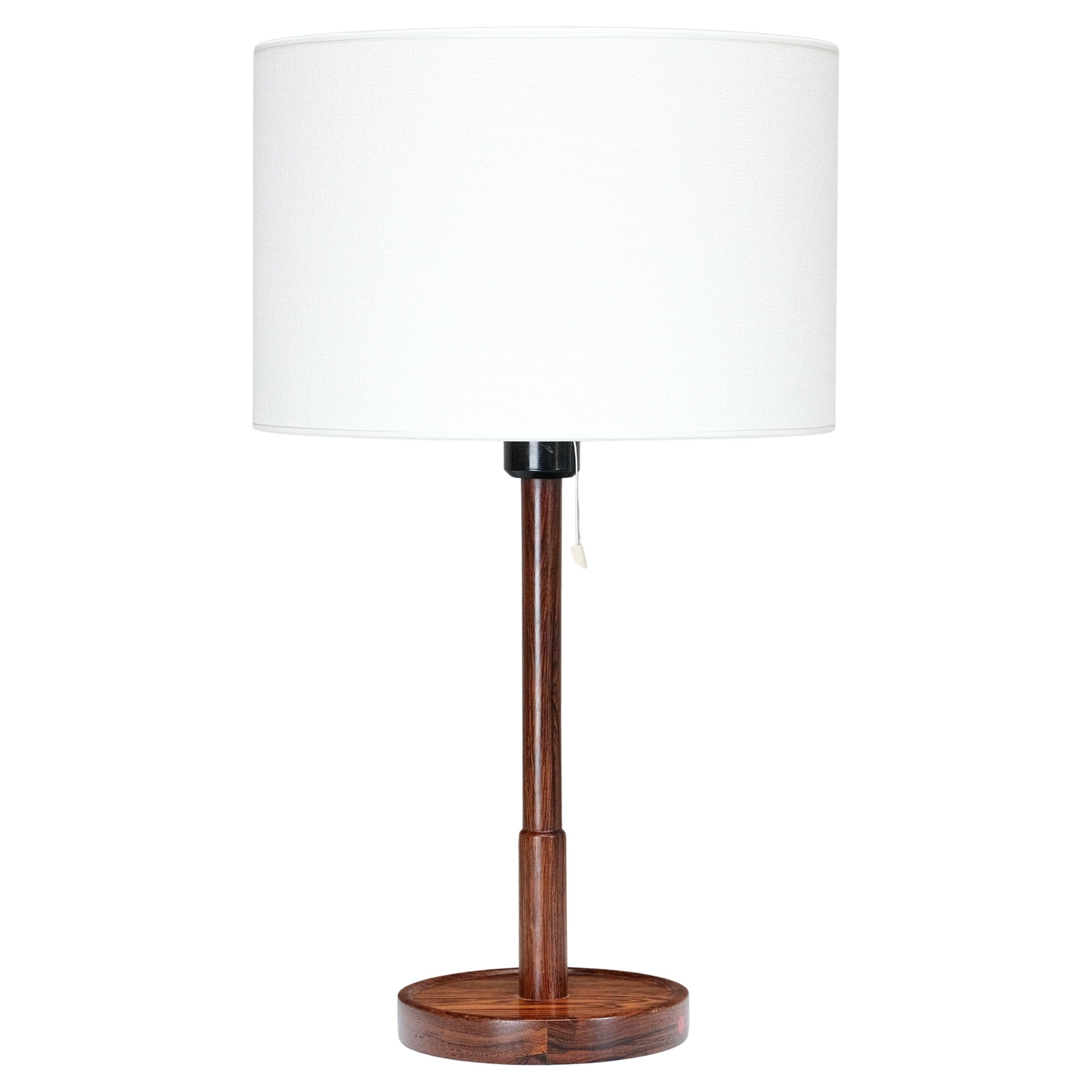 Lampe de table en bois de rose Falkenbergs Belysning, Model No 6120, Suède, années 1950 en vente
