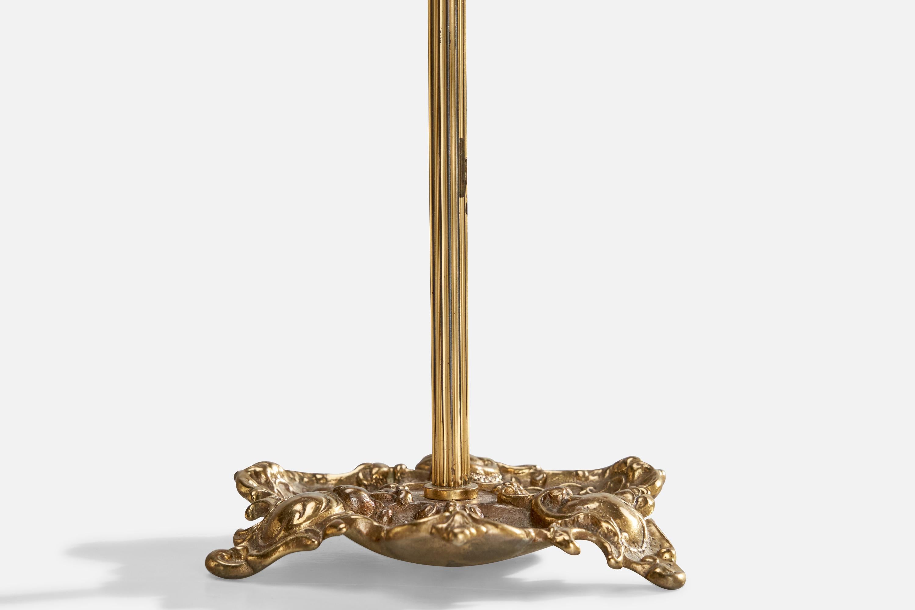 Laiton Falkenbergs Belysning, lampes de bureau, laiton, Suède, années 1960 en vente