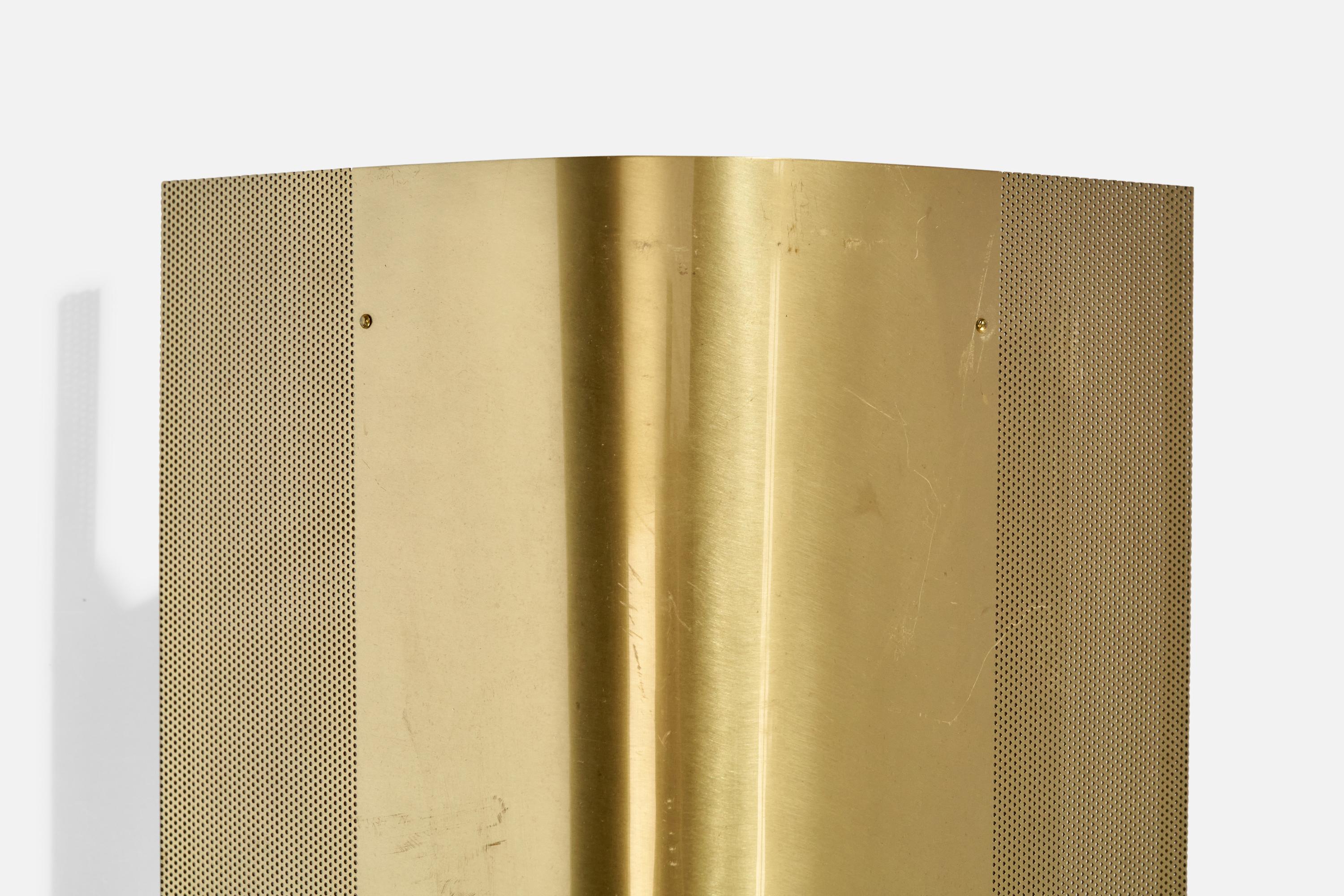 Falkenbergs Belysning, Wall Lights, Brass, Sweden, 1980s For Sale 7
