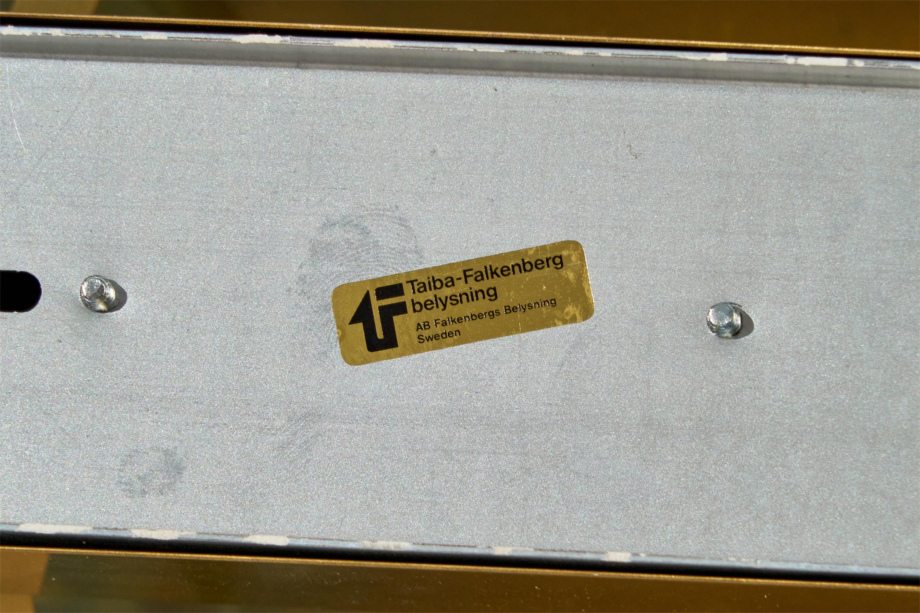 Falkenbergs Belysning, Wall Lights, Messing, Schweden, 1980er im Zustand „Gut“ im Angebot in High Point, NC