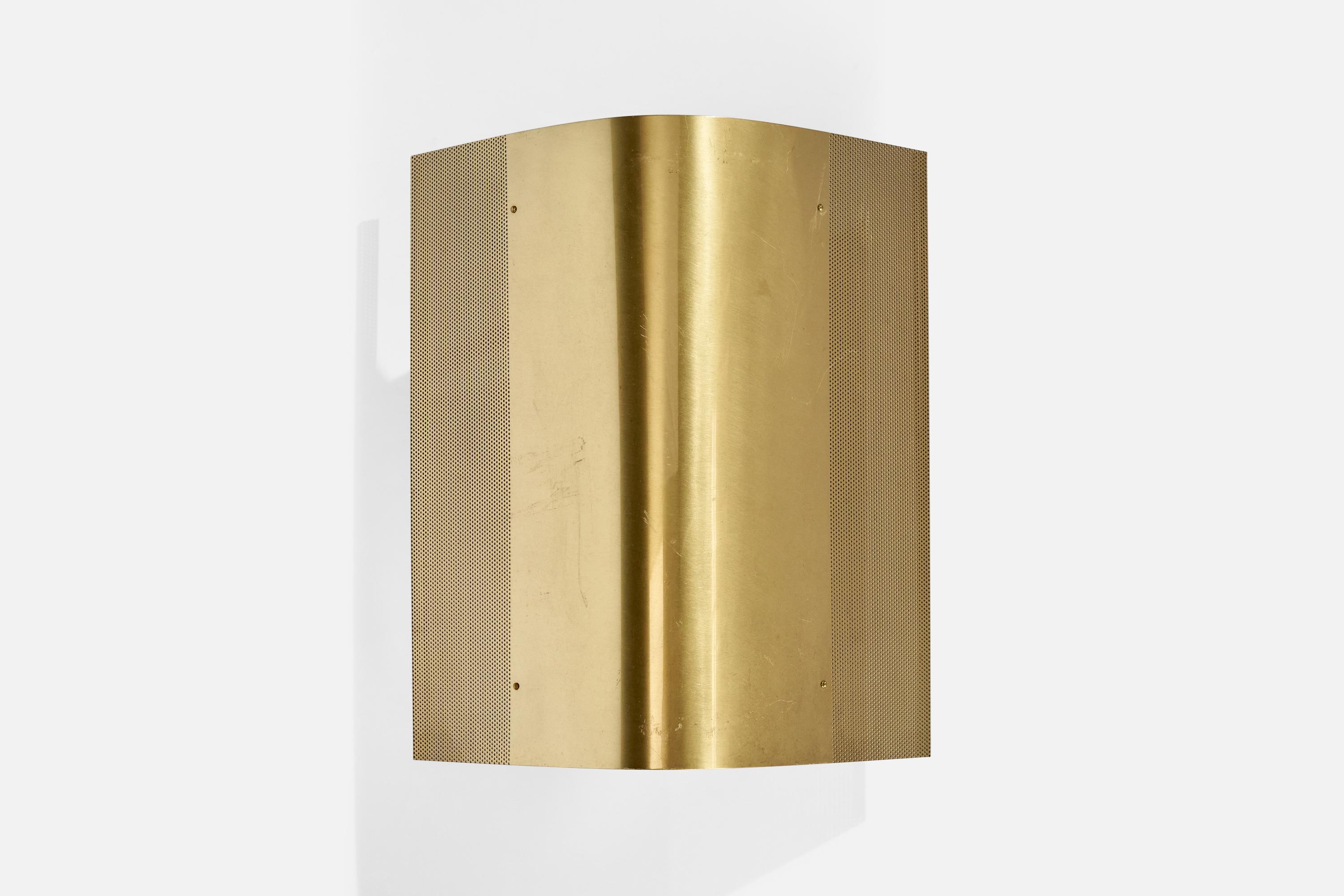 Falkenbergs Belysning, Wall Lights, Brass, Sweden, 1980s For Sale 3