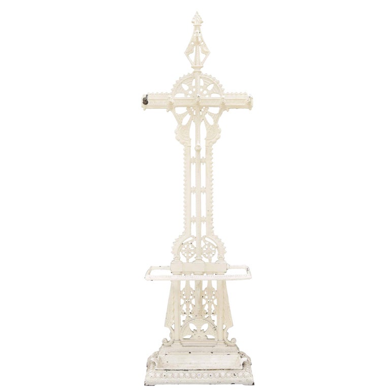 Falkirk, Style of Dr C Dresser, Aesthetic Movement Painted Cast Iron Stick Stand For Sale