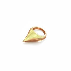Falko Marx Forged Gold Cone Ring, Germany, 1975