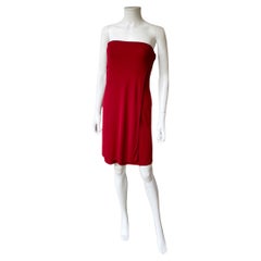 F/W 1997 Gianni Versace Red Corset Party Dress