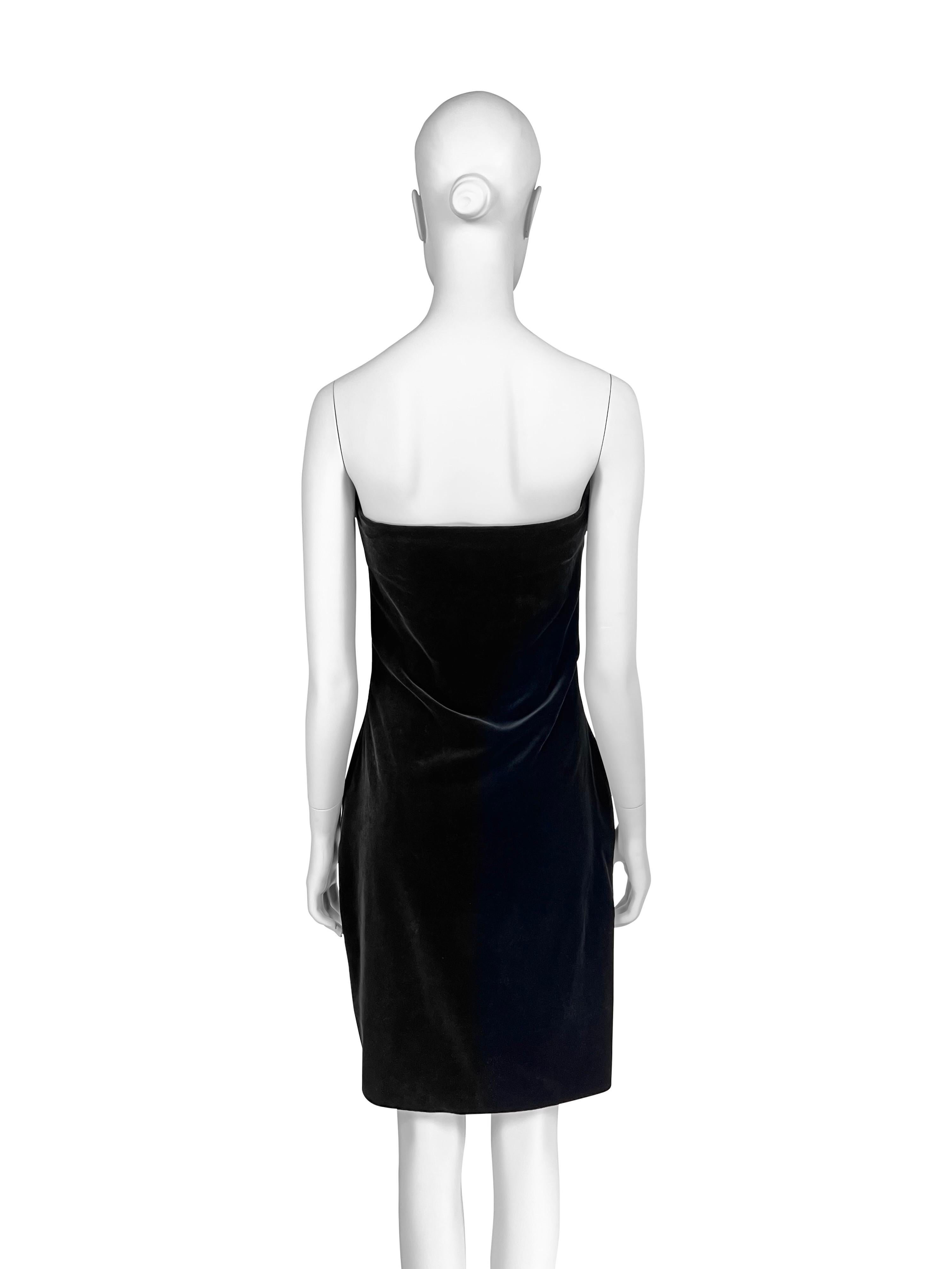 Fall 1998 Vivienne Westwood Corseted Velvet Dress For Sale 1