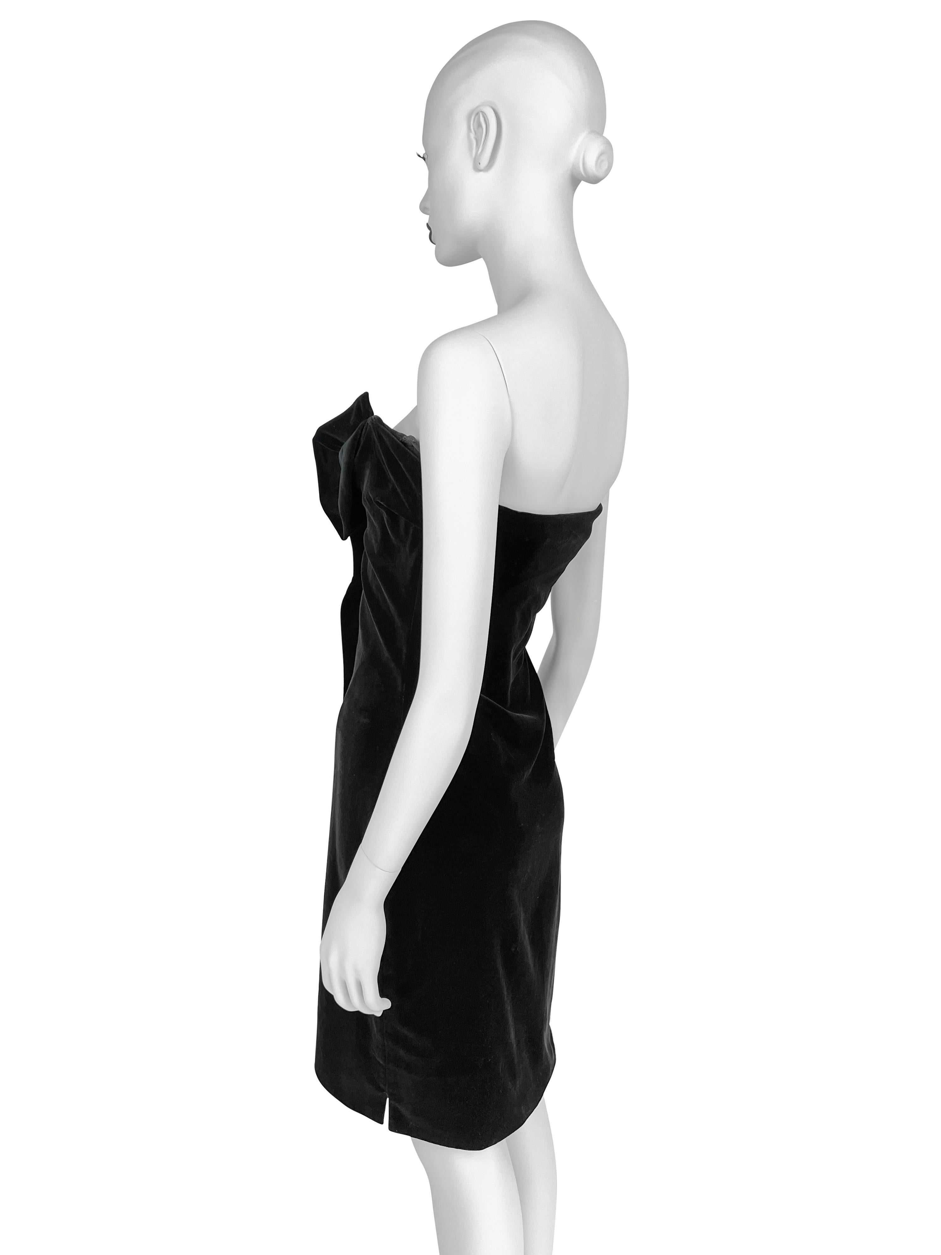 Fall 1998 Vivienne Westwood Corseted Velvet Dress For Sale 2