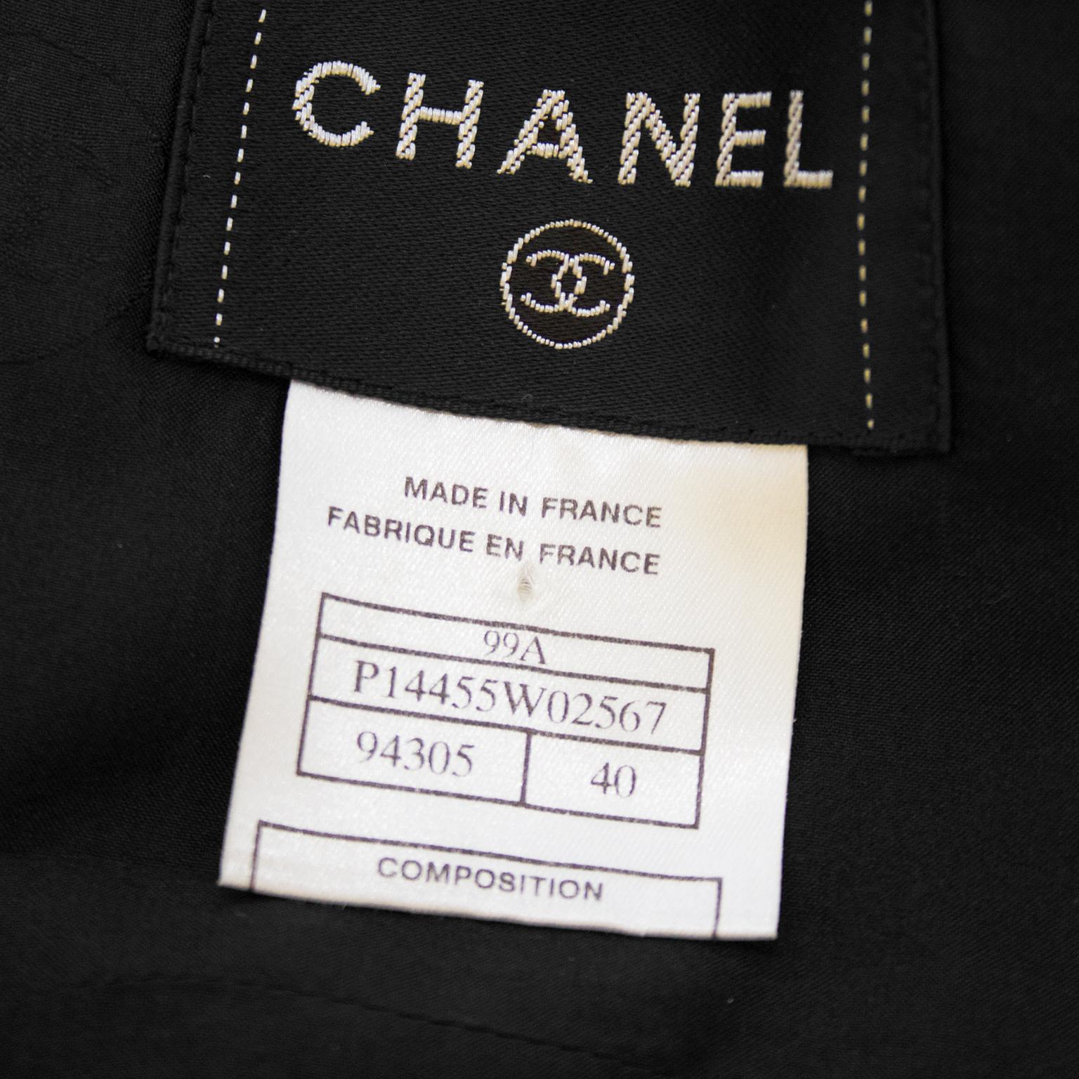 Fall 1999 Chanel Black Wool Halter Dress 2