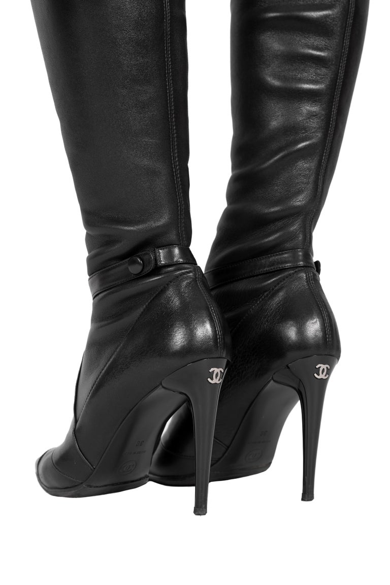 Botas Altas Botas Negras Chanel Otoño 2005 CHANEL Pasarela 'El