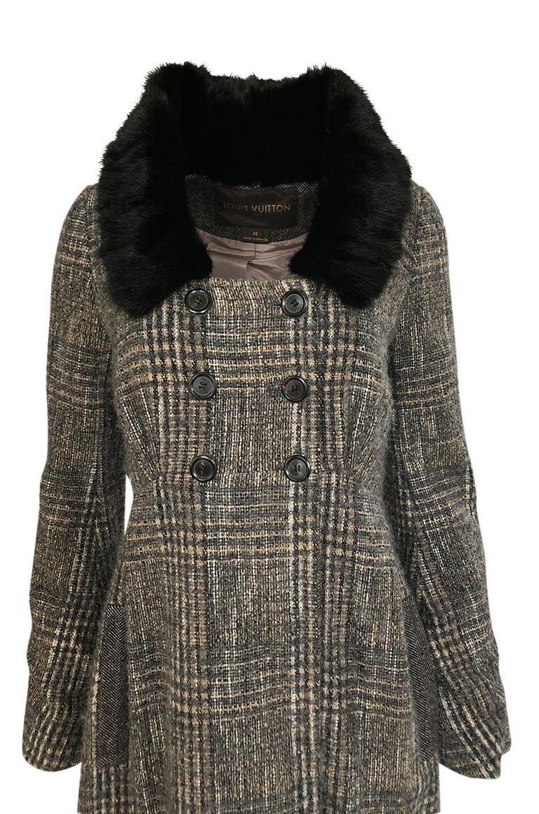 Fall 2006 Louis Vuitton Tweed Boucle Coat with Detachable Collar For ...