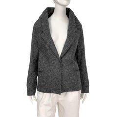 Fall 2010 mr. Margiela's very last RTW collection grey wool deconstructed blazer