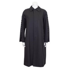 Fall 2016 Noir by Kei Ninomiya Black WhipStitch Detail Trench