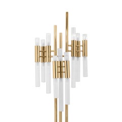 Fall Floor Lamp with Gold-Plated Solid Brass