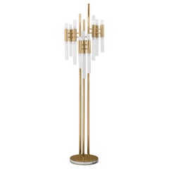 Fall Floor Lamp with Gold-Plated Solid Brass