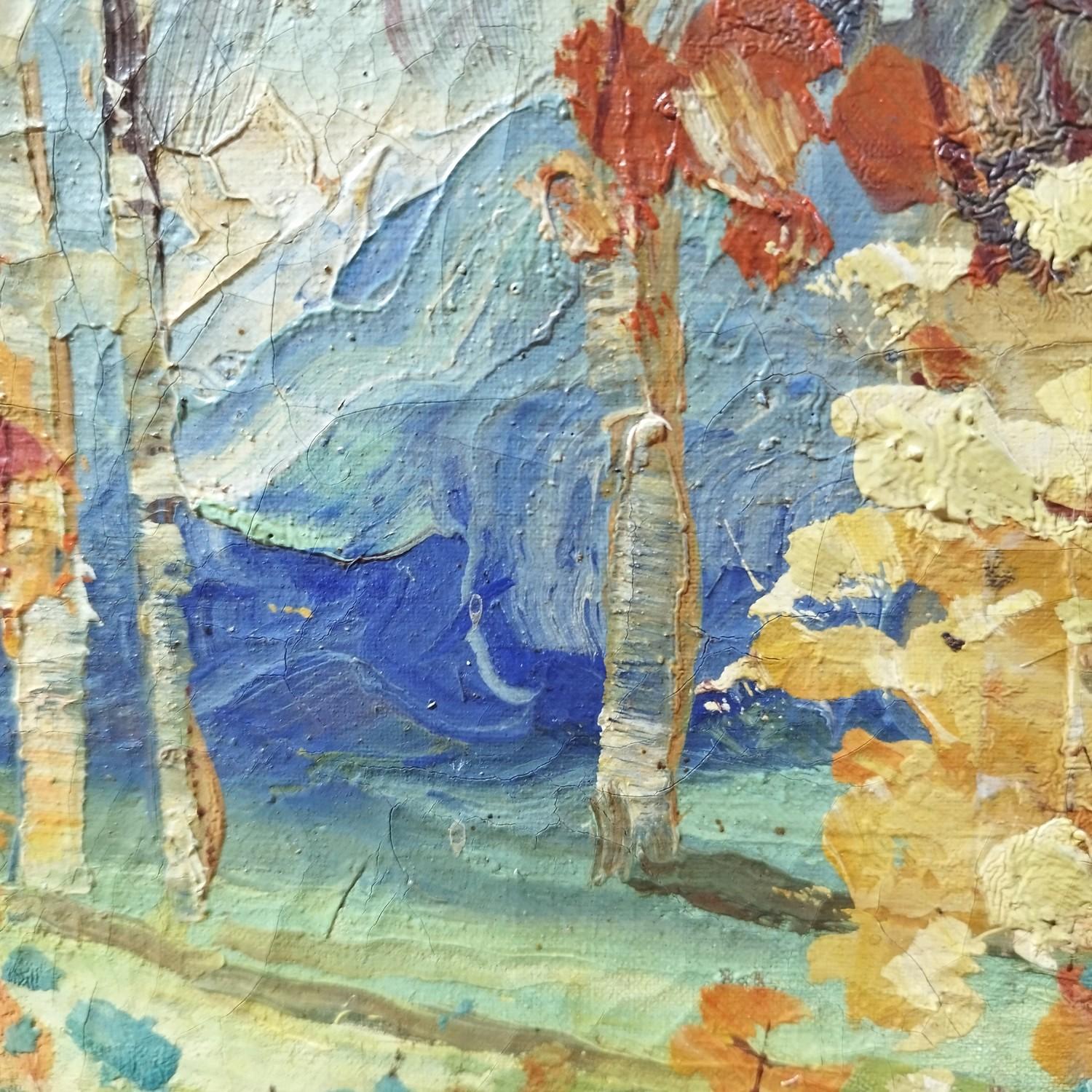 Paysage d'automne par Léopold Lecomte en vente 3