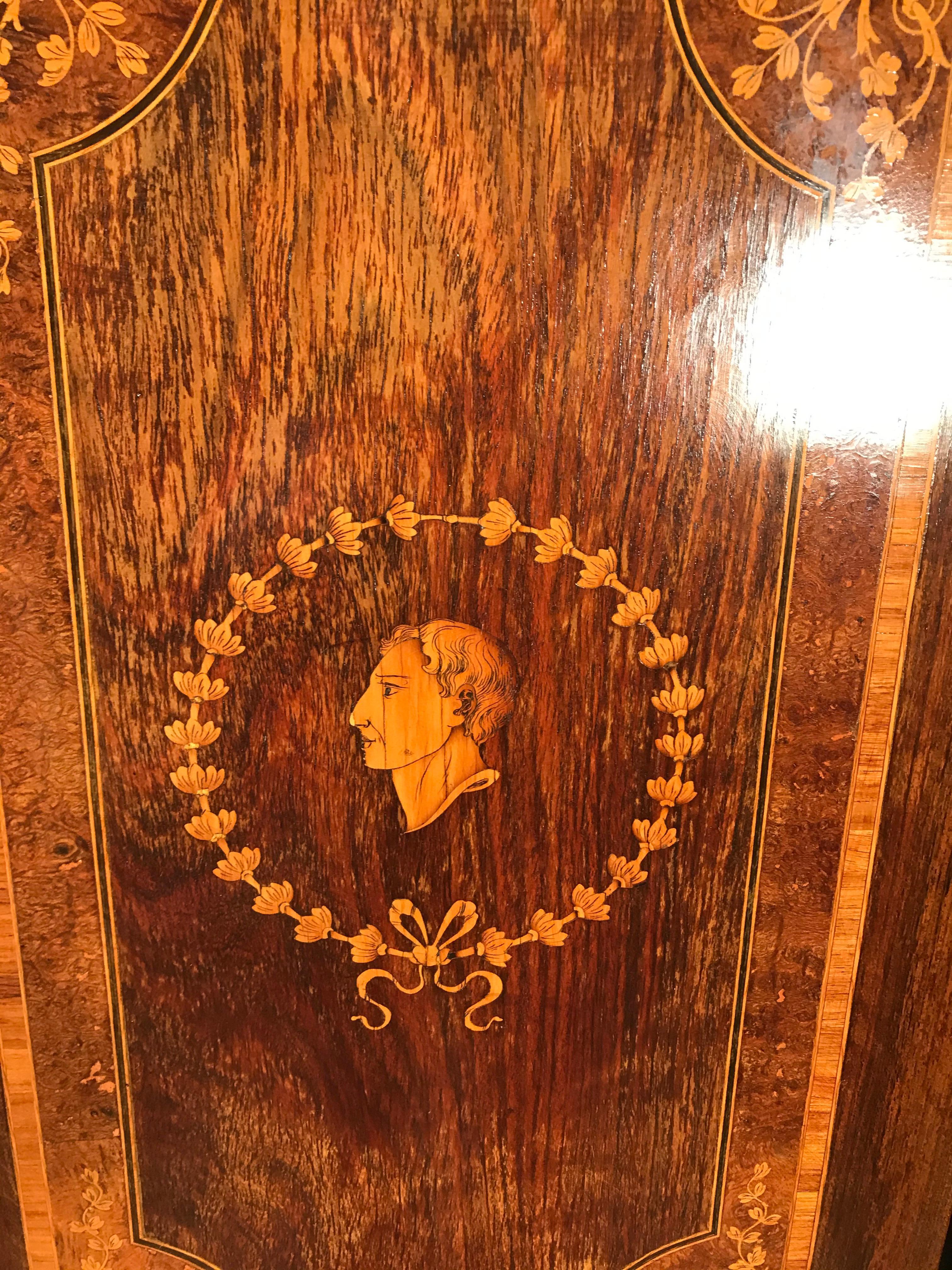 Fall Top Desk, Italy 1870-1890, Manner of Giuseppe Maggiolini 11