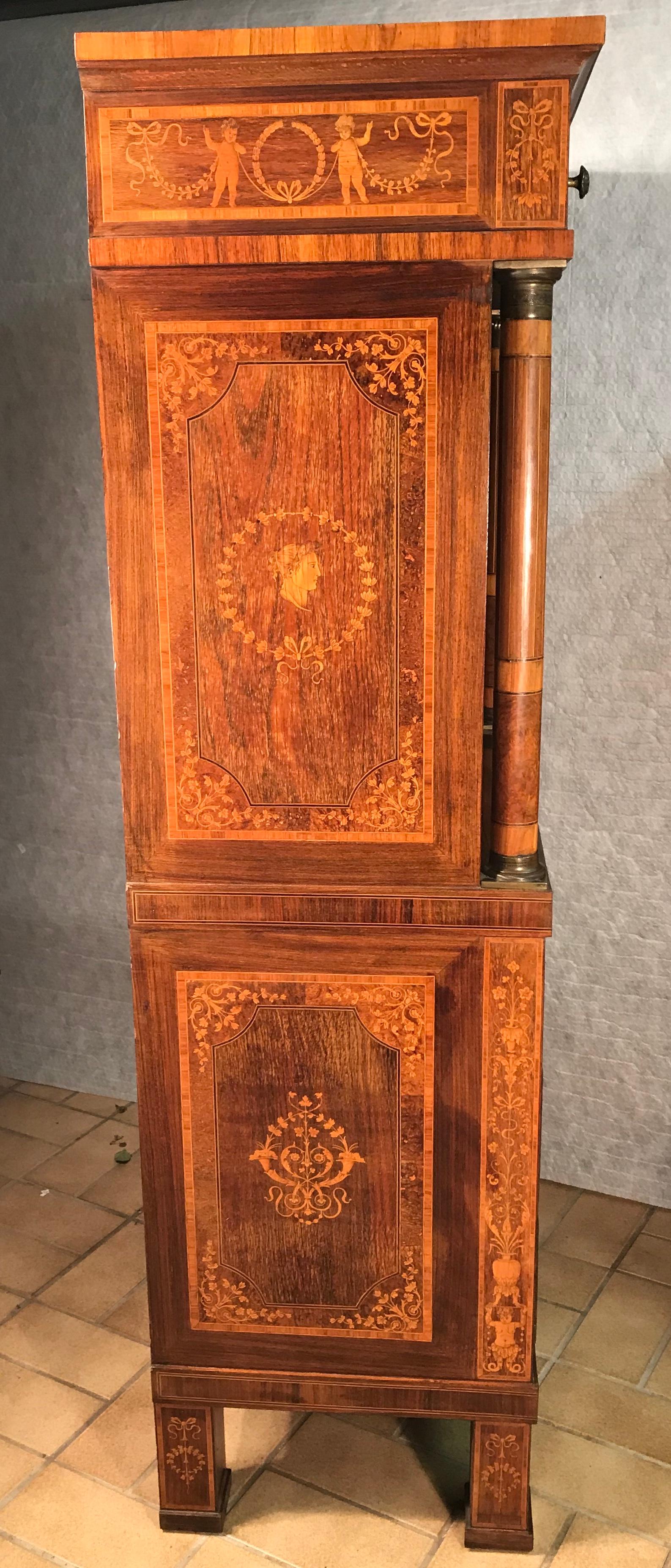 Fall Top Desk, Italy 1870-1890, Manner of Giuseppe Maggiolini 2