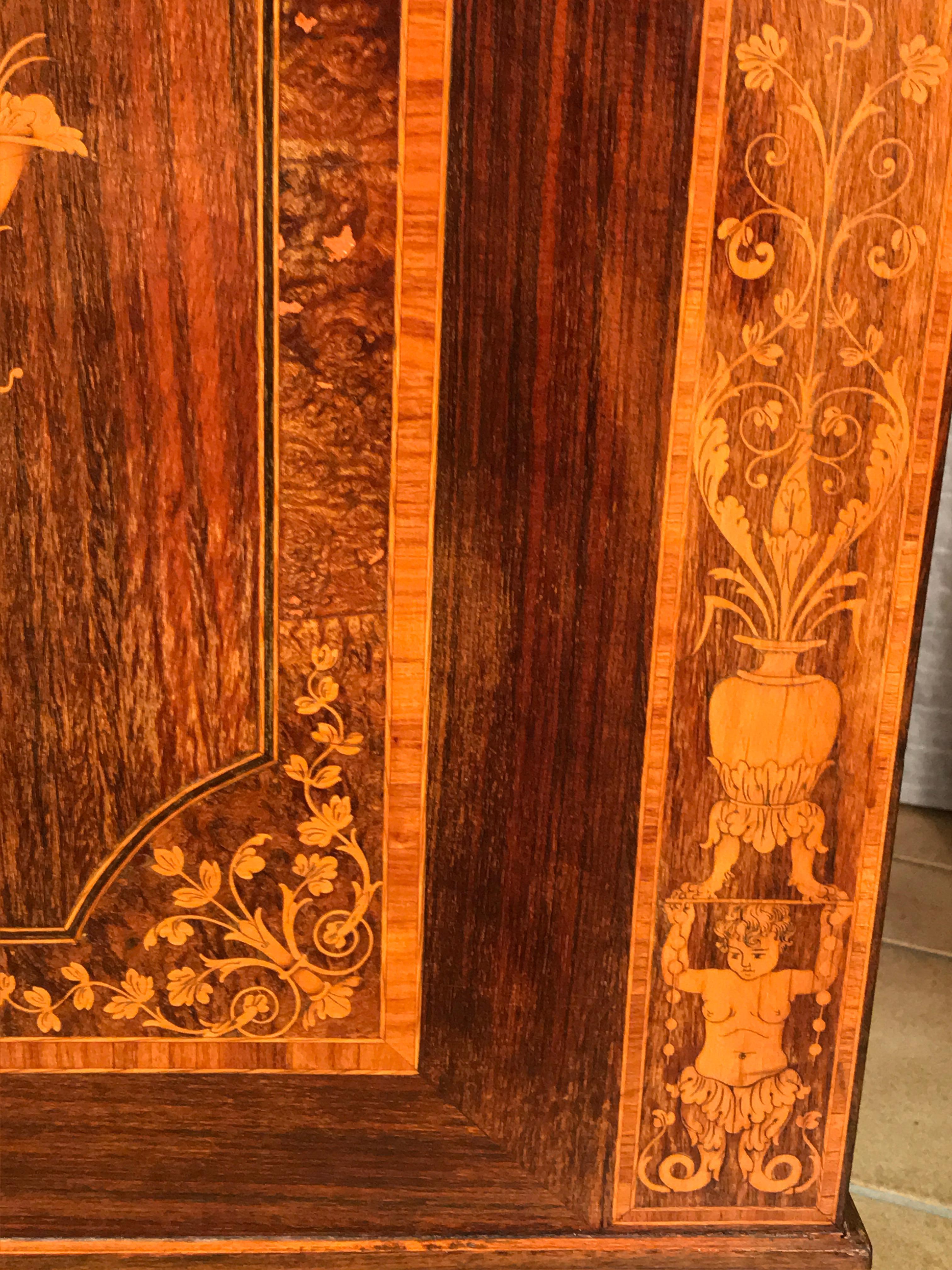 Fall Top Desk, Italy 1870-1890, Manner of Giuseppe Maggiolini 4