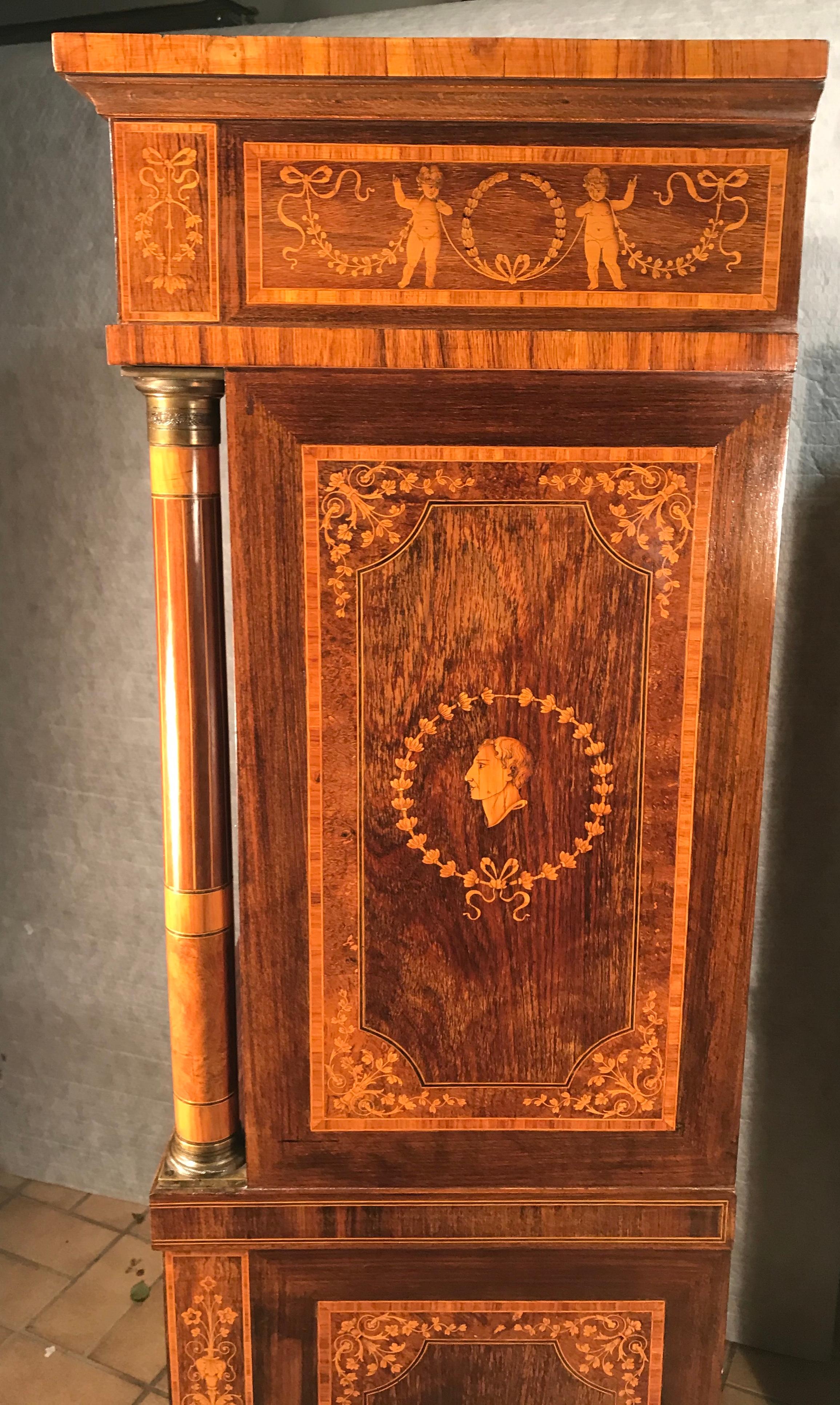 Fall Top Desk, Italy 1870-1890, Manner of Giuseppe Maggiolini 7