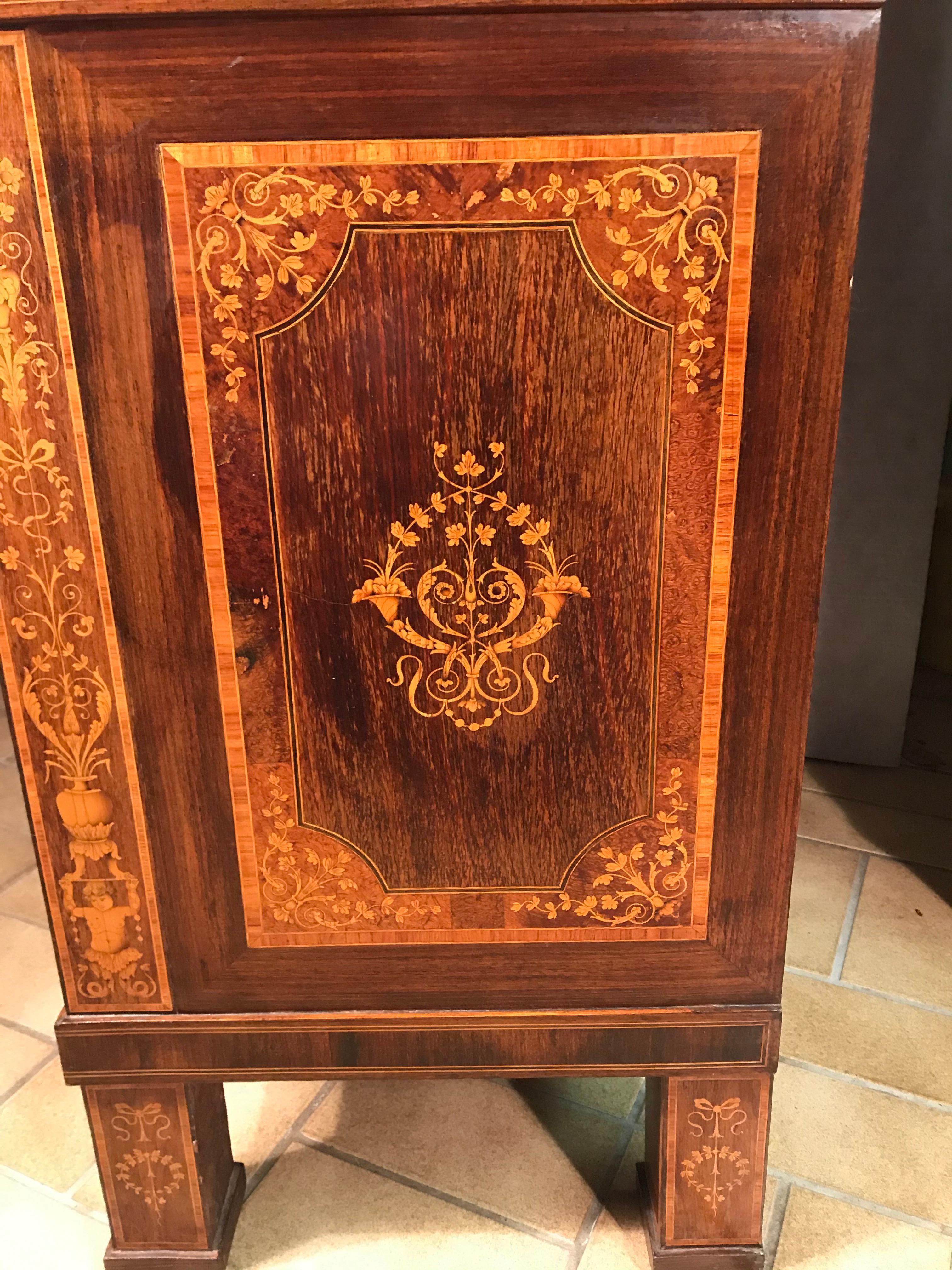 Fall Top Desk, Italy 1870-1890, Manner of Giuseppe Maggiolini 9