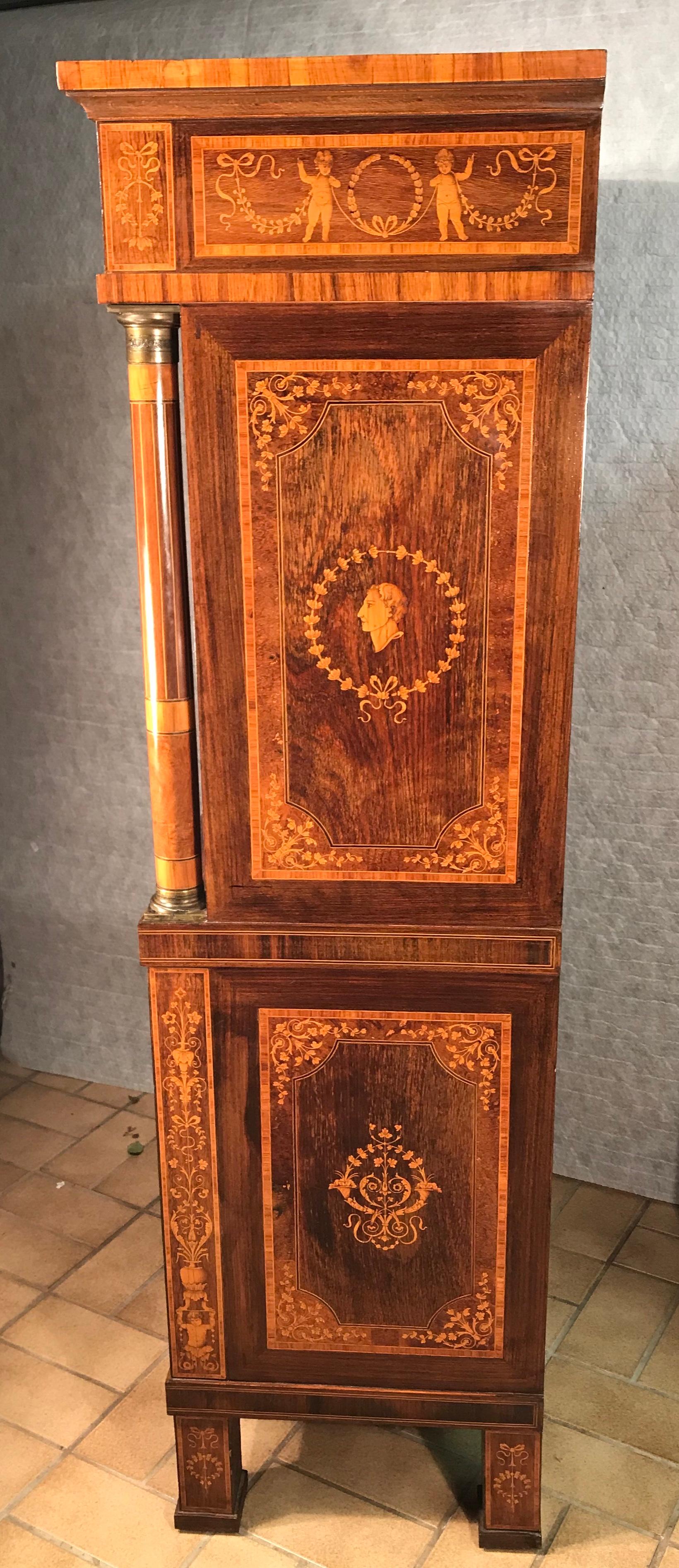 Fall Top Desk, Italy 1870-1890, Manner of Giuseppe Maggiolini 1