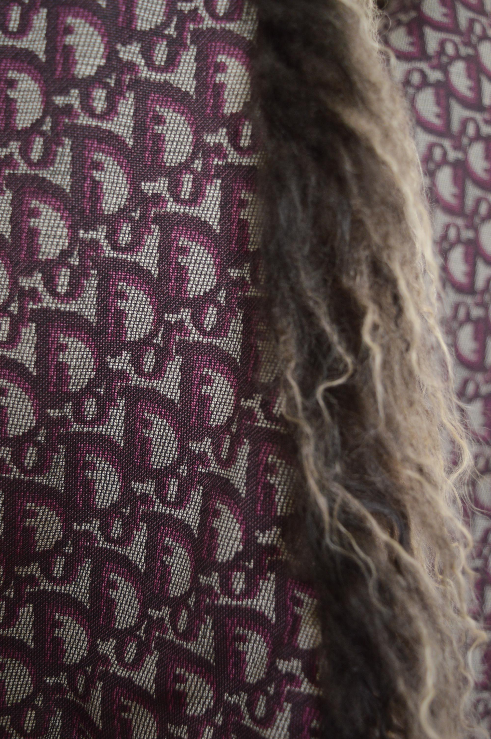 Fall / Winter 2000 John Galliano Christian Dior Brown Mongolian Lamb Boa Scarf For Sale 2