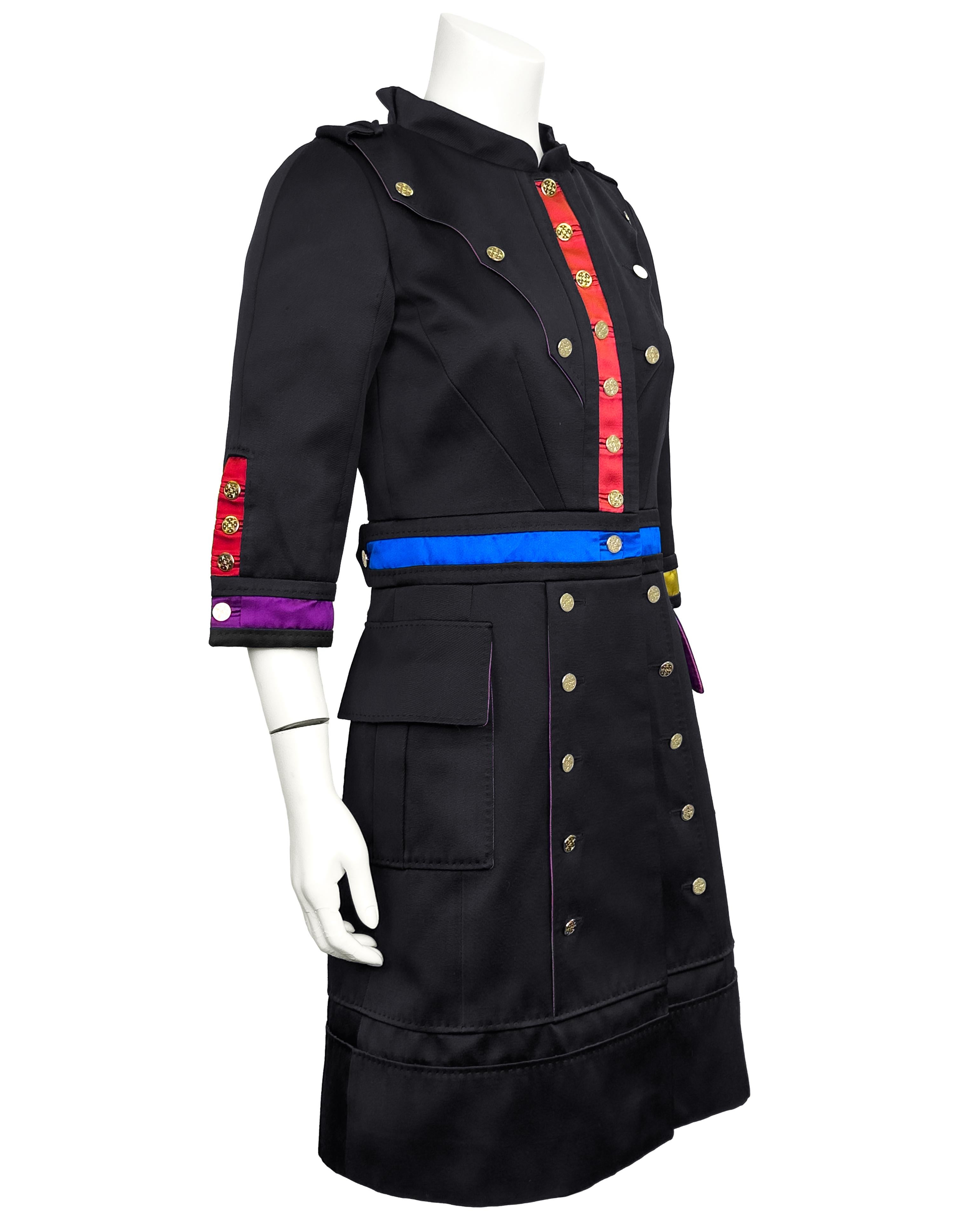Frühjahr/Sommer 2006 Louis Vuitton by Marc Jacobs Jacke im Militärstil (Schwarz) im Angebot