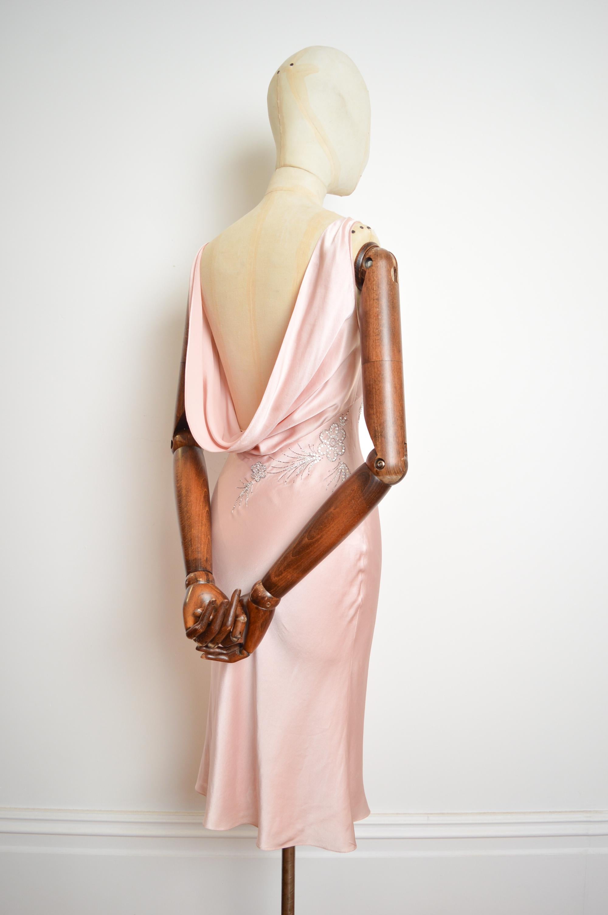 Fall / Winter 2004 Christian Dior by John Galliano Ballet Pink Silk beaded Dress 6