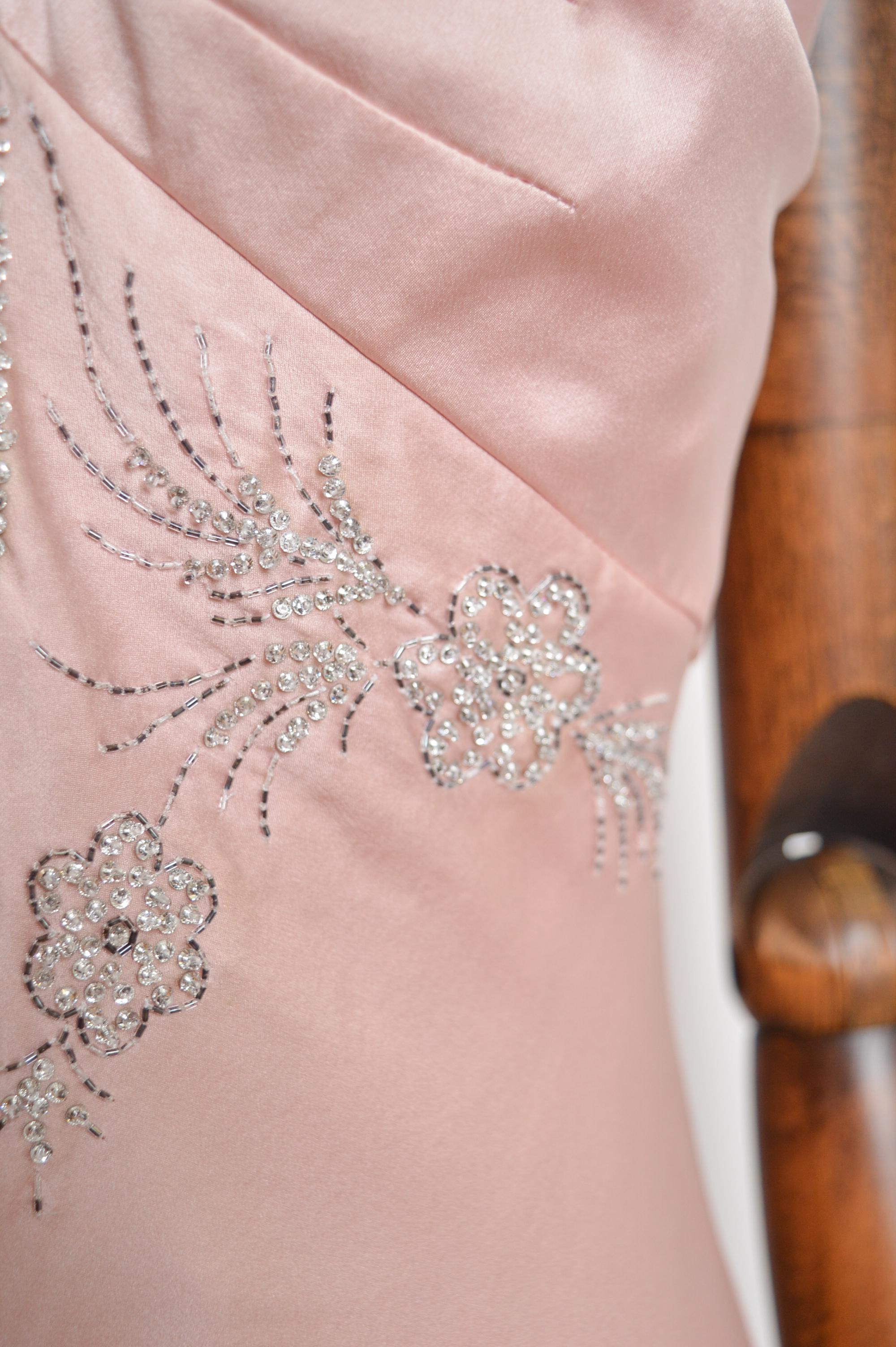 Fall / Winter 2004 Christian Dior by John Galliano Ballet Pink Silk beaded Dress 10