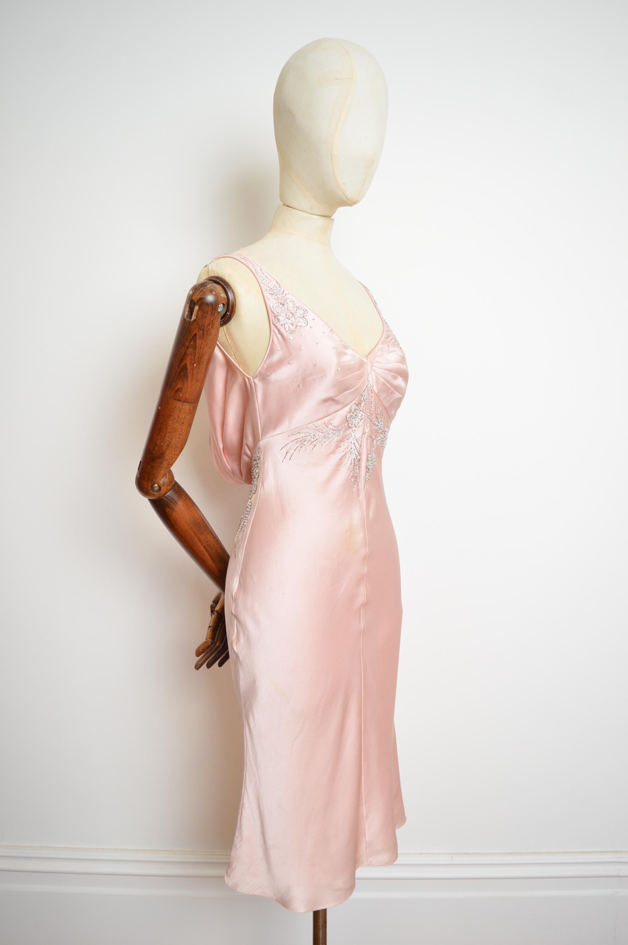 Fall / Winter 2004 Christian Dior by John Galliano Ballet Pink Silk beaded Dress 11