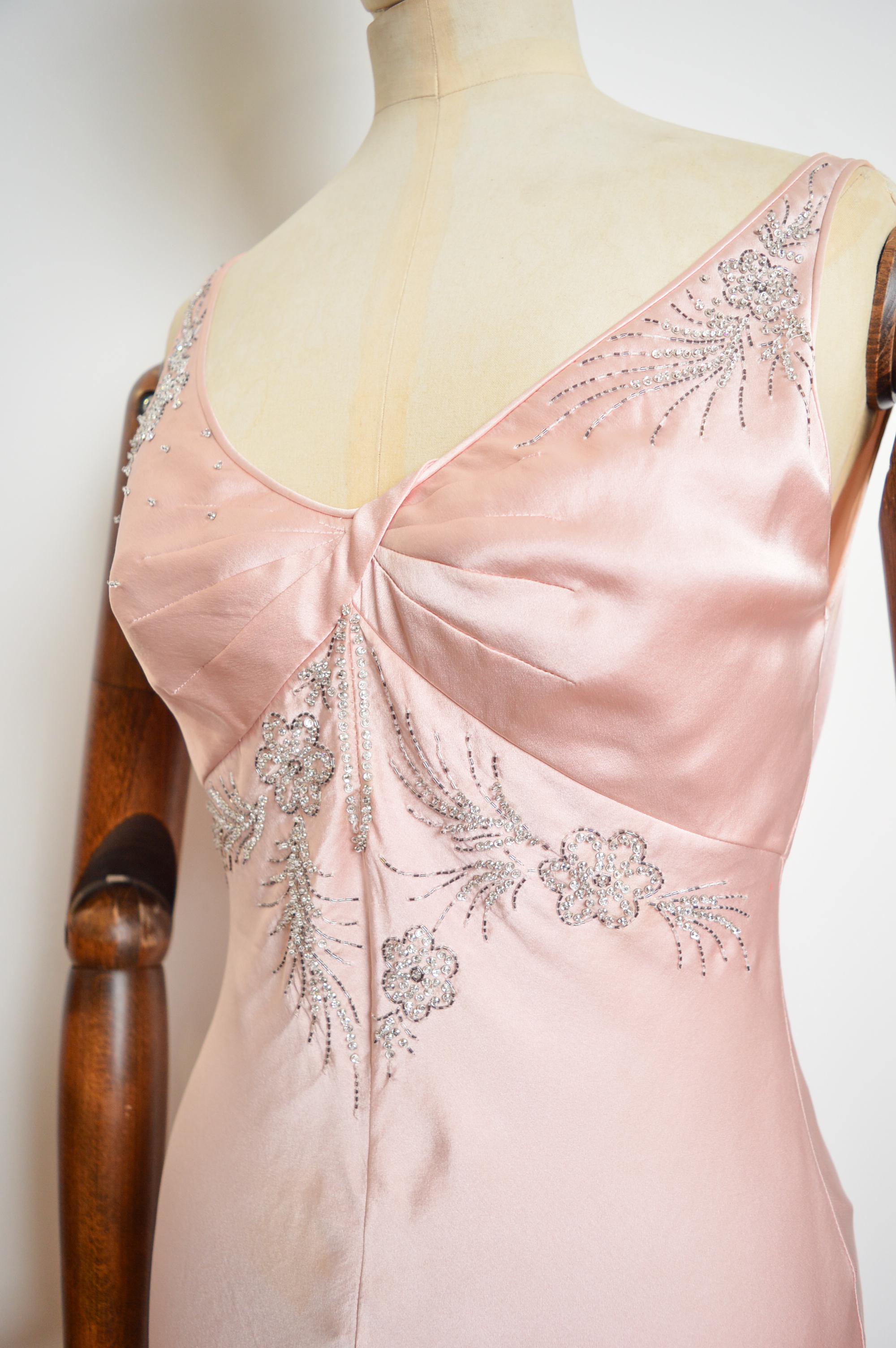 Fall / Winter 2004 Christian Dior by John Galliano Ballet Pink Silk beaded Dress 2