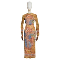 Automne / Hiver 2013 DOLCE & GABBANA Runway Mosaic Stain Glass Antique Print Robe