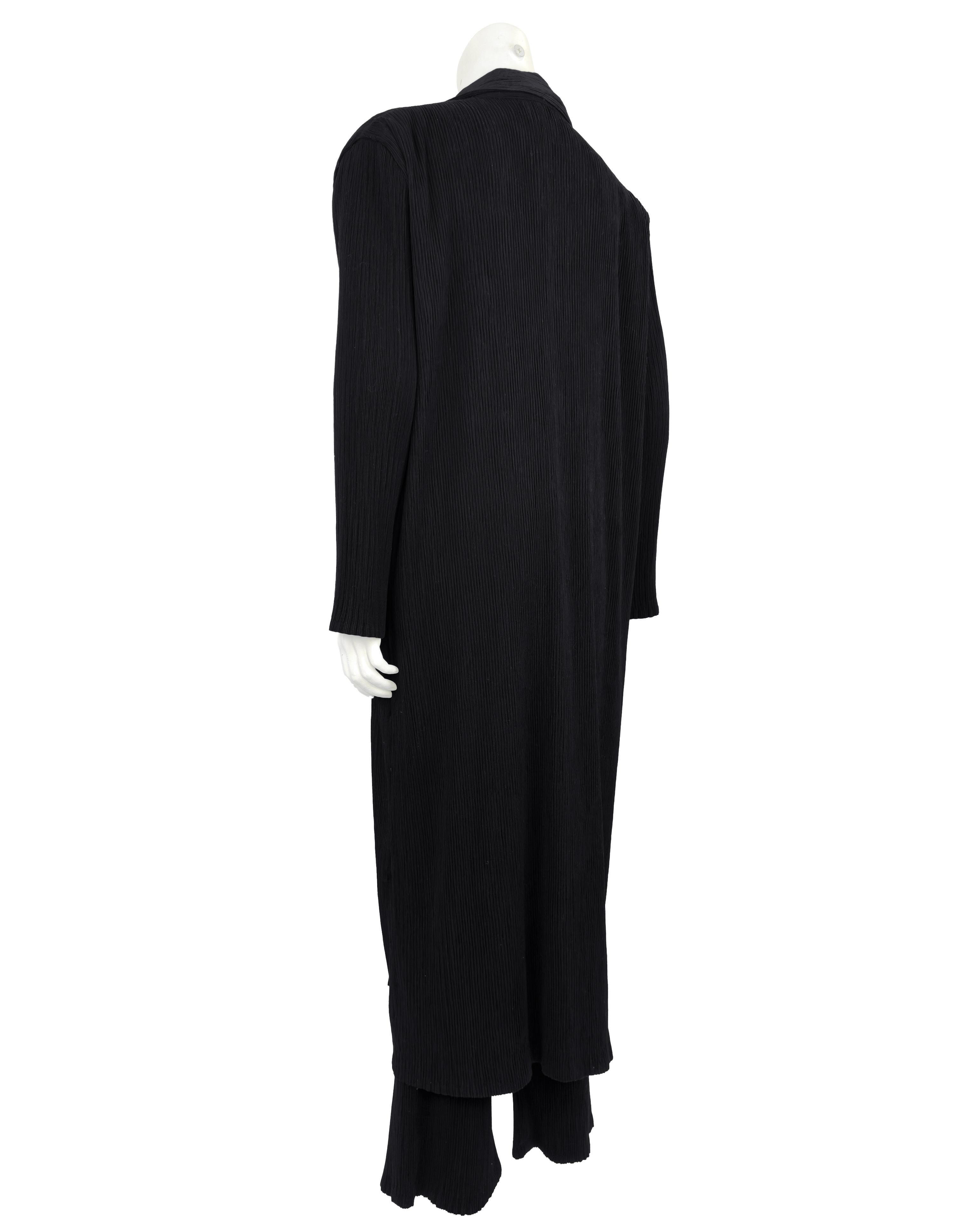 Homme Plissé Issey Miyake Autunno/Inverno 2019: completo di pantaloni e spolverino plissettato In condizioni buone in vendita a Toronto, Ontario