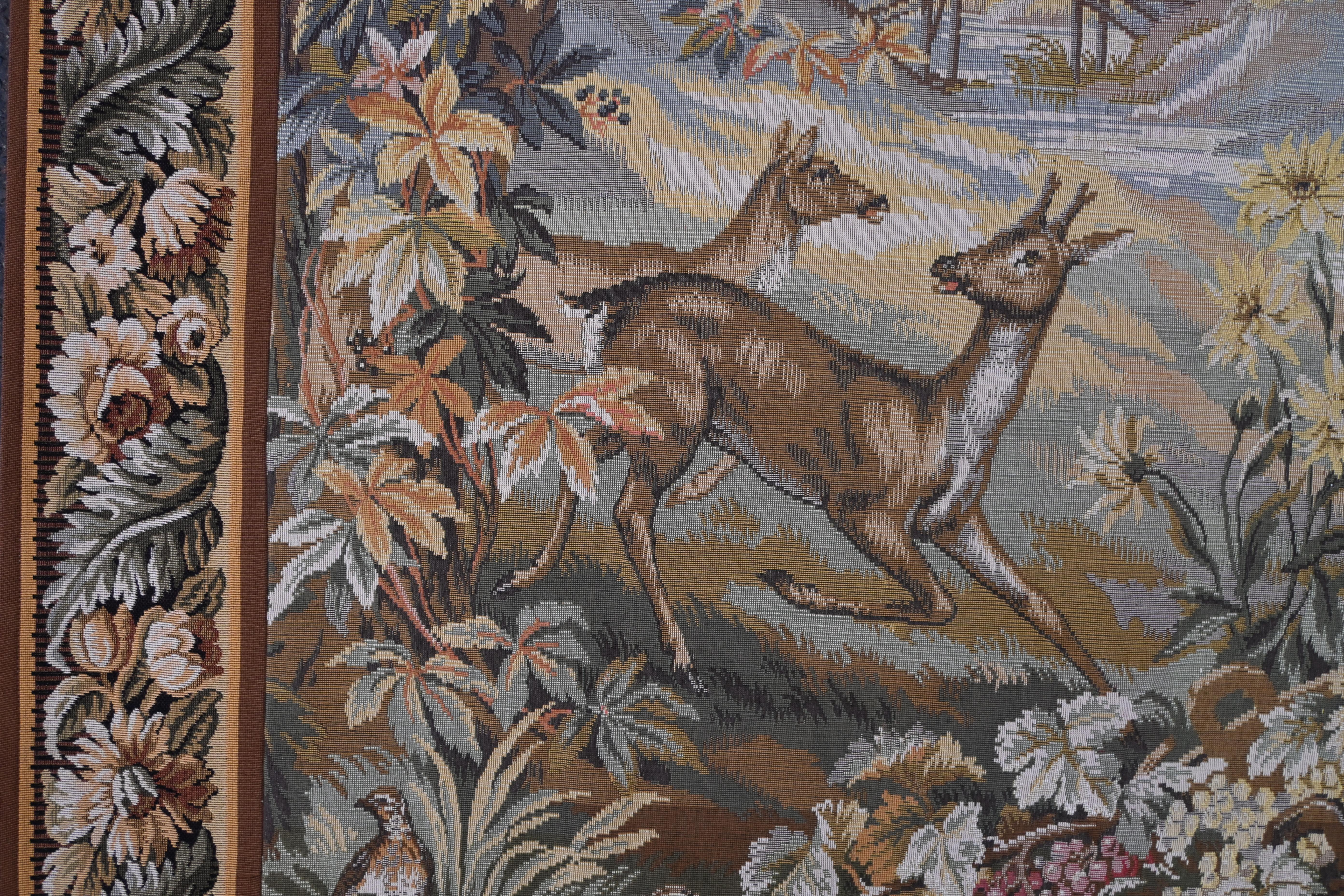 Machine-Made Fall-winter, French Tapestry Jacquard in Gobelins Stitch - 225lx160h - No. 1457