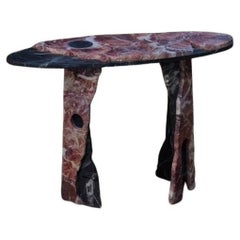 Fallen Empire Marble Console by Serafini