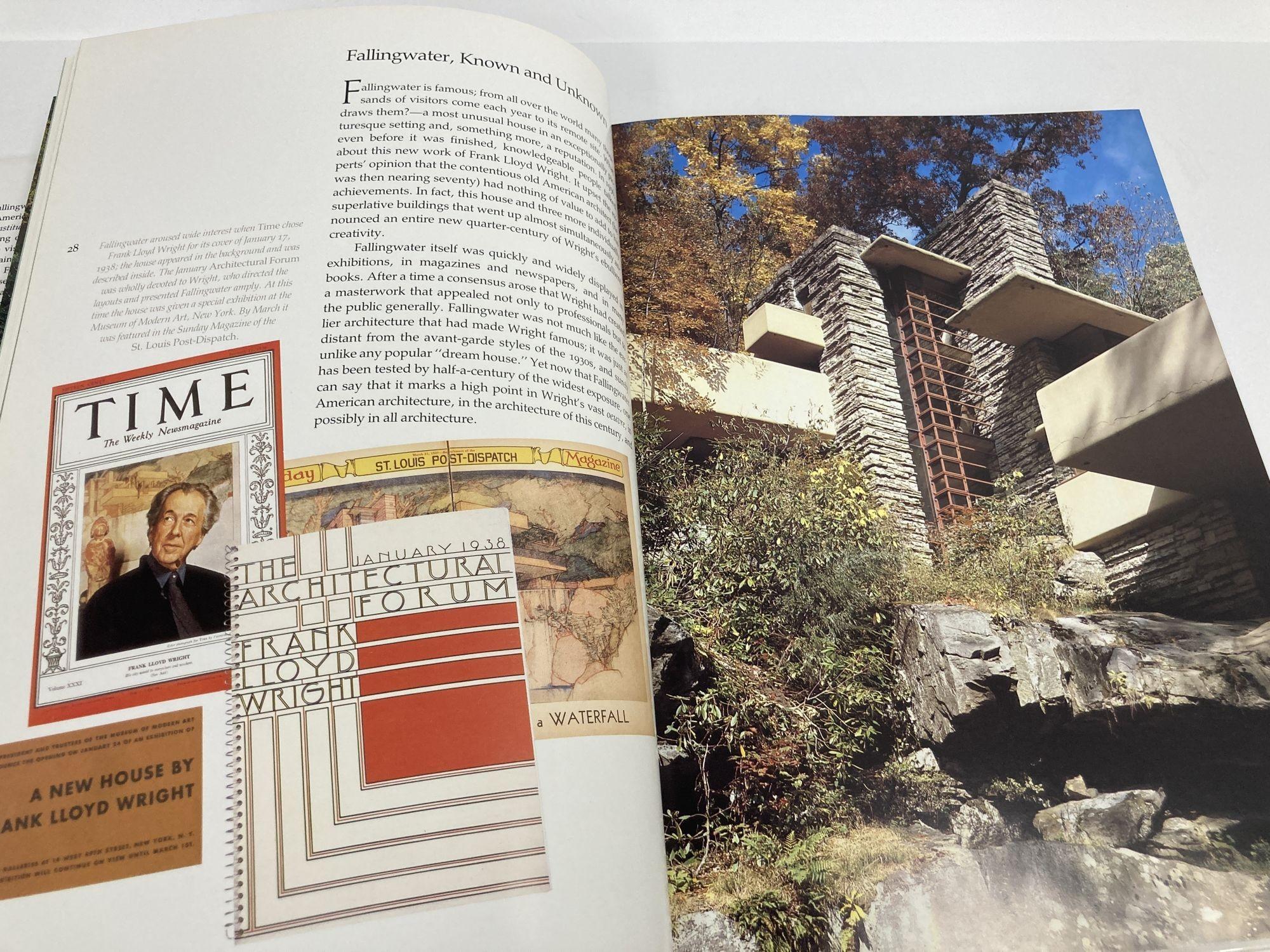 Fallingwater, a Frank Lloyd Wright Country House 1986 1st Ed. Large Hardcover B For Sale 2