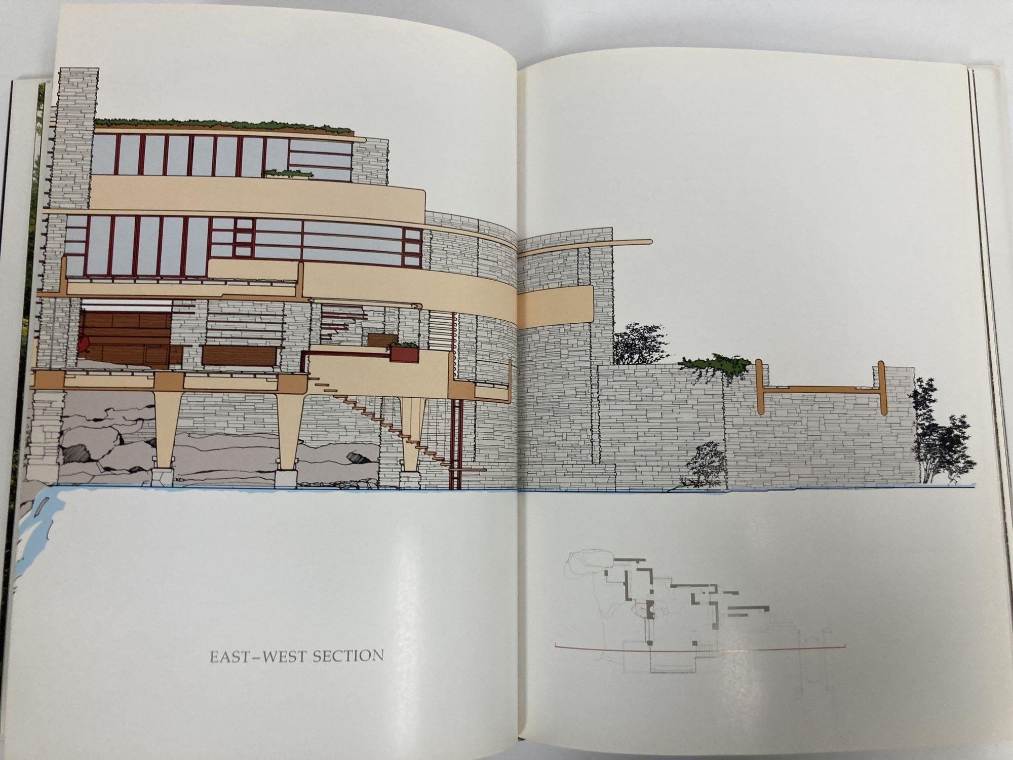 Fallingwater, a Frank Lloyd Wright Country House 1986, 1st Ed. Grand livre relié B en vente 9