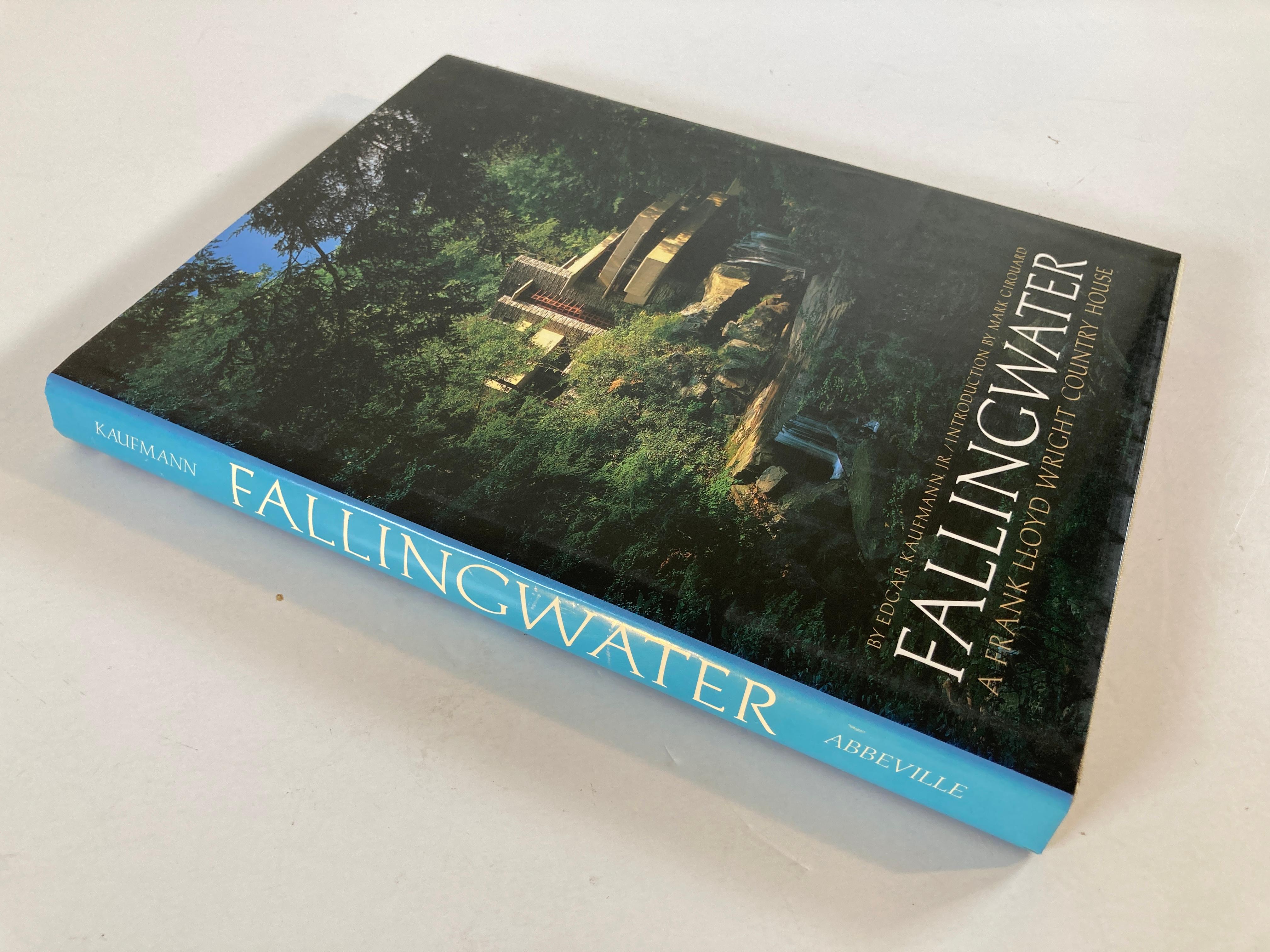 American Fallingwater A Frank Lloyd Wright Country House by Edgar Kaufmann Book, 1986 For Sale