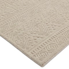 Alfombra de lana lisa contemporánea Fallkirk, tejida a mano, de 8' 0" x 10' 0", color marrón