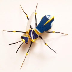 Steve, Delicate Mixed Media Assemblage - Precious Stone Insect